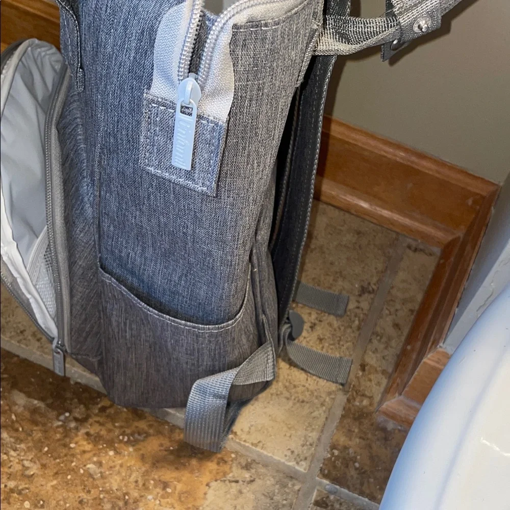 Insulated Gray Baby Backpack
